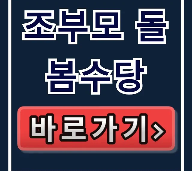 조부모 돌봄수당: 24-36개월 서울형 총정리
