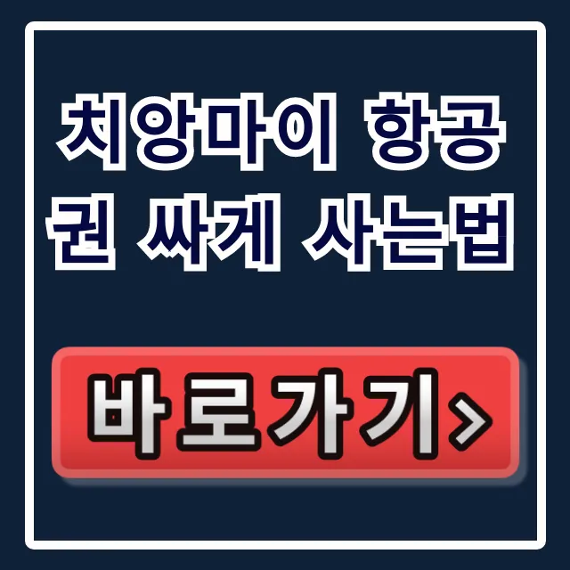 치앙마이 항공권 싸게 사는법, 직원이 알려준 숨은 특가!