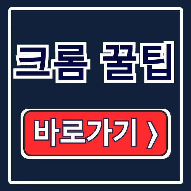 크롬 꿀팁 총정리! 바로가기, 즐겨찾기, 기록삭제