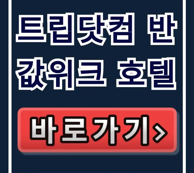 트립닷컴 반값위크 호텔 제주 반짝 특가 꿀팁