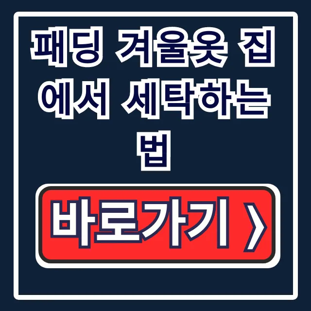 패딩 겨울옷 집에서 세탁하는 법: 뭉침·볼륨 꿀팁