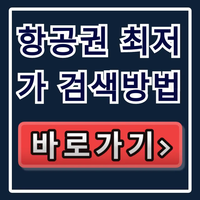 항공권 최저가 검색방법, 성공률 100% 꿀팁 대공개
