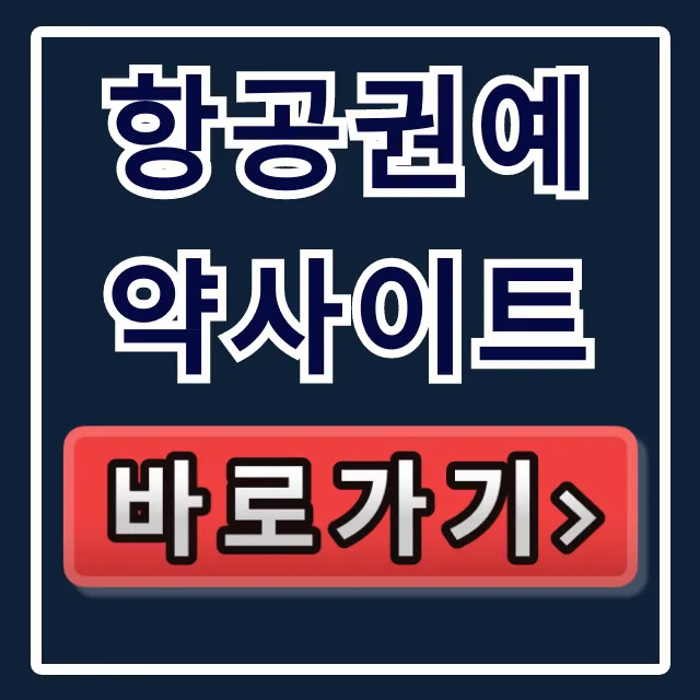 항공권예약사이트 최저가 꿀팁 총정리