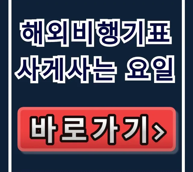 해외비행기표 사게사는 요일! 최저가 예약 꿀팁 해외비행기표 사게사는 요일! 최저가 예약 꿀팁