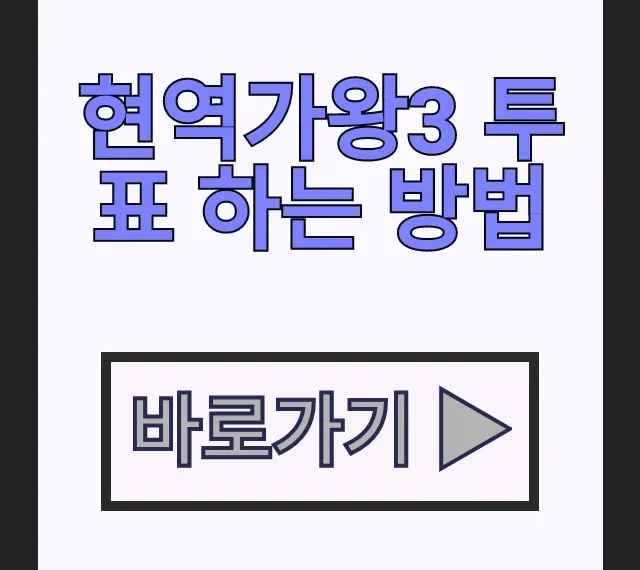 현역가왕3 투표 하는 방법 실시간 투표 앱 총정리 현역가왕3 투표 하는 방법 실시간 투표 앱 총정리