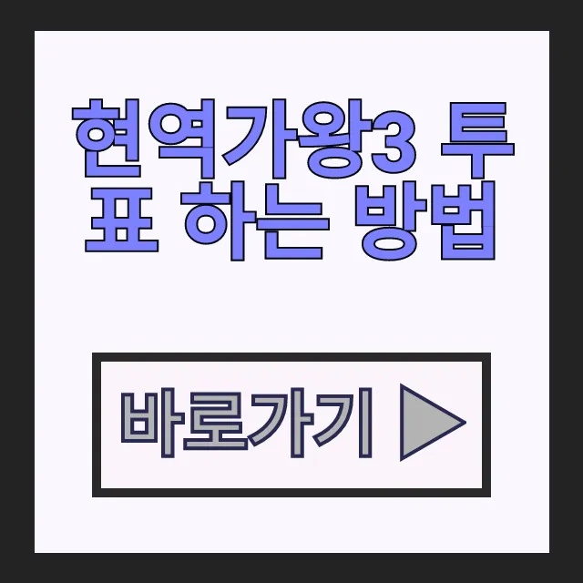 현역가왕3 투표 하는 방법 실시간 투표 앱 총정리 현역가왕3 투표 하는 방법 실시간 투표 앱 총정리