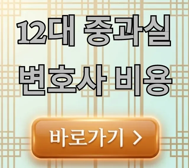 12대 중과실 변호사 비용, 절약 꿀팁부터 선임 전략까지