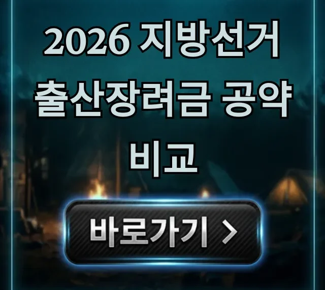 2026 지방선거 출산장려금 공약 비교! 최대 혜택은? 2026 지방선거 출산장려금 공약 비교! 최대 혜택은?
