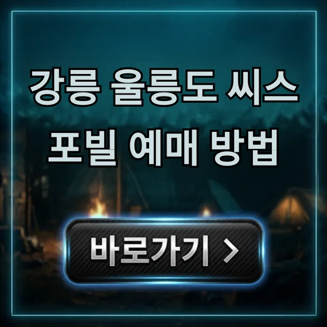 강릉 울릉도 씨스포빌 예매 방법 가격 꿀팁 총정리
