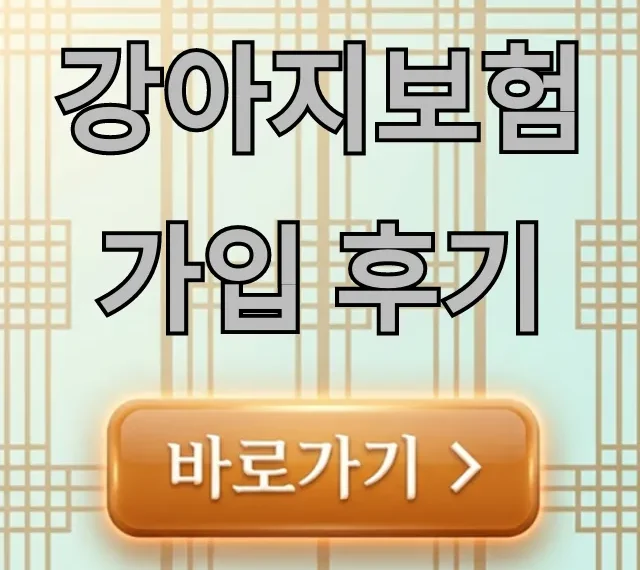 강아지보험 가입 후기, 내돈내산 보장 핵심 정리 강아지보험 가입 후기, 내돈내산 보장 핵심 정리