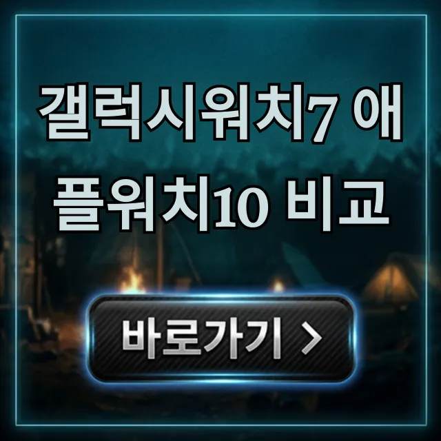 갤럭시워치7 애플워치10 비교, 스펙 가격 총정리 갤럭시워치7 애플워치10 비교, 스펙 가격 총정리