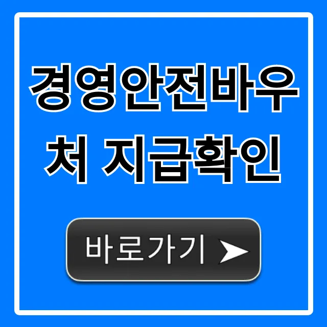 경영안전바우처 지급확인: 내 바우처 조회 방법 (꿀팁)