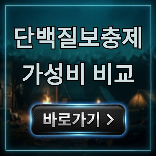 단백질보충제 가성비 비교: 현명한 구매 꿀팁 총정리