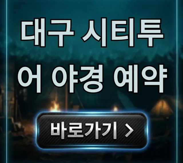 대구 시티투어 야경 예약 꿀팁! 할인부터 코스까지