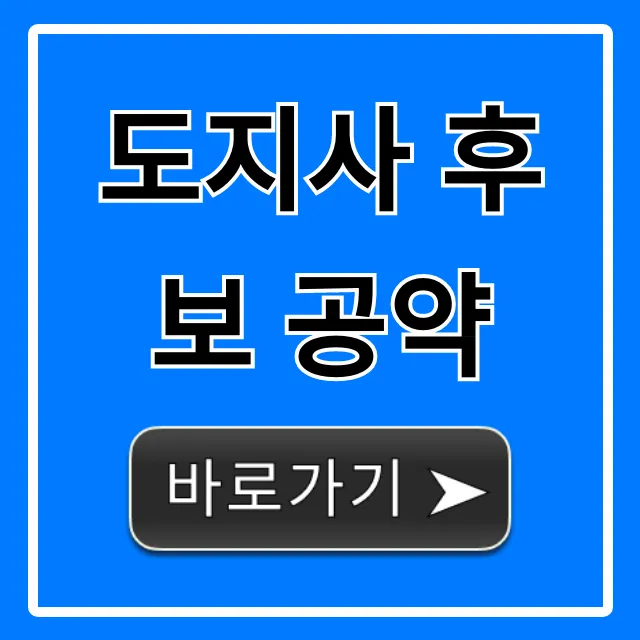 도지사 후보 공약 핵심 총정리!