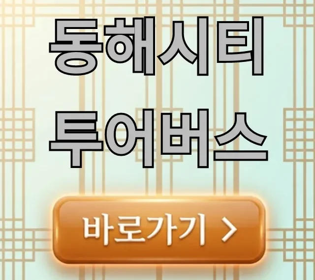 동해시티투어버스 완벽 코스, 가격, 예약 꿀팁 동해시티투어버스 완벽 코스, 가격, 예약 꿀팁