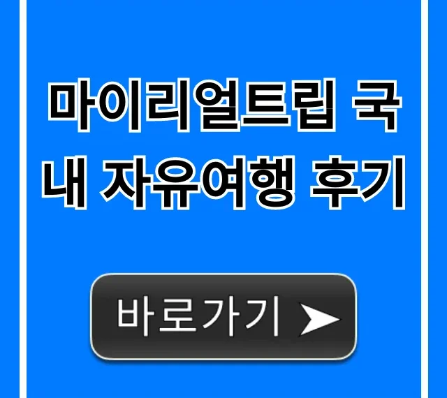마이리얼트립 국내 자유여행 후기! 가격 꿀팁 총정리