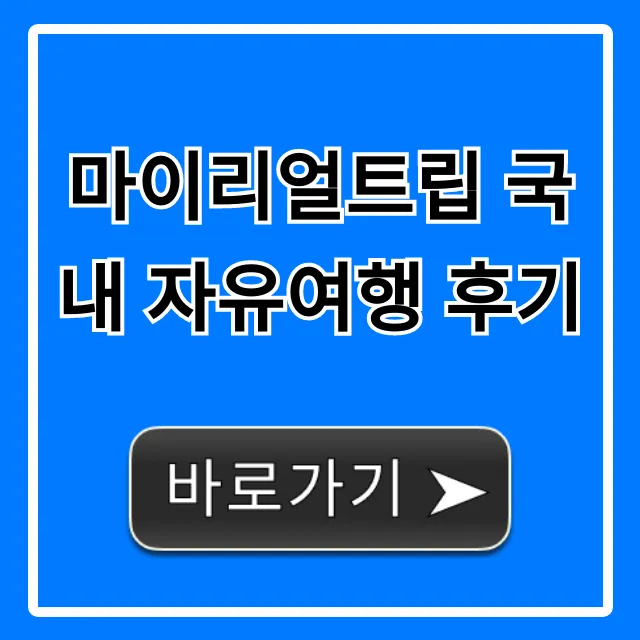 마이리얼트립 국내 자유여행 후기! 가격 꿀팁 총정리