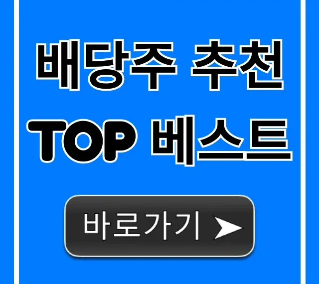 배당주 추천 TOP 베스트 2024년 고배당 총정리 배당주 추천 TOP 베스트 2024년 고배당 총정리