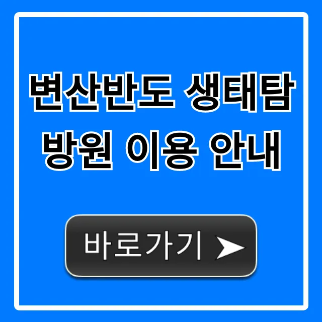 변산반도 생태탐방원 이용 안내: 예약, 가격 총정리