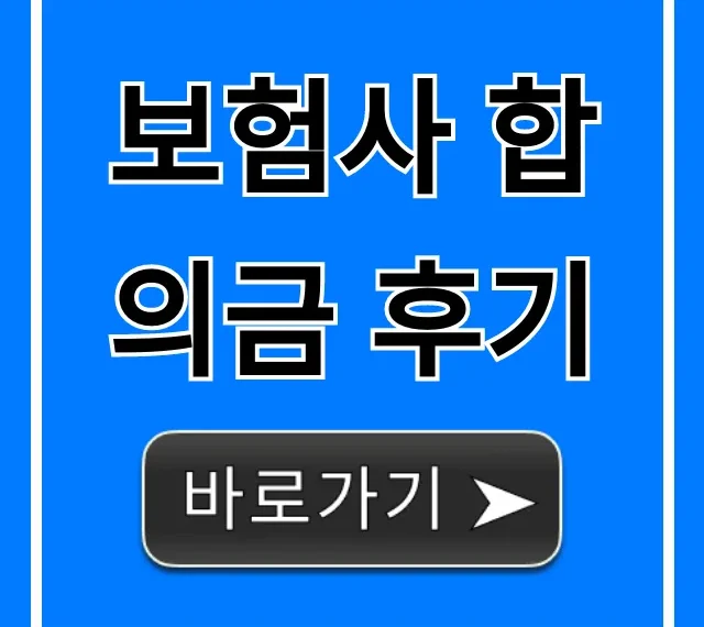 보험사 합의금 후기, 내 돈 챙기는 완벽 가이드