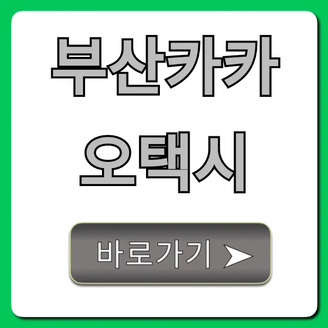 부산카카오택시 호출 요금 총정리