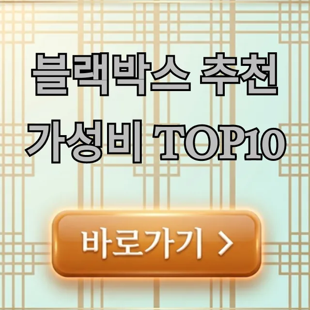 블랙박스 추천 가성비 TOP10! 2채널 주차 녹화 완벽 가이드