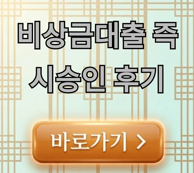 비상금대출 즉시승인 후기, 모바일 최저금리 총정리