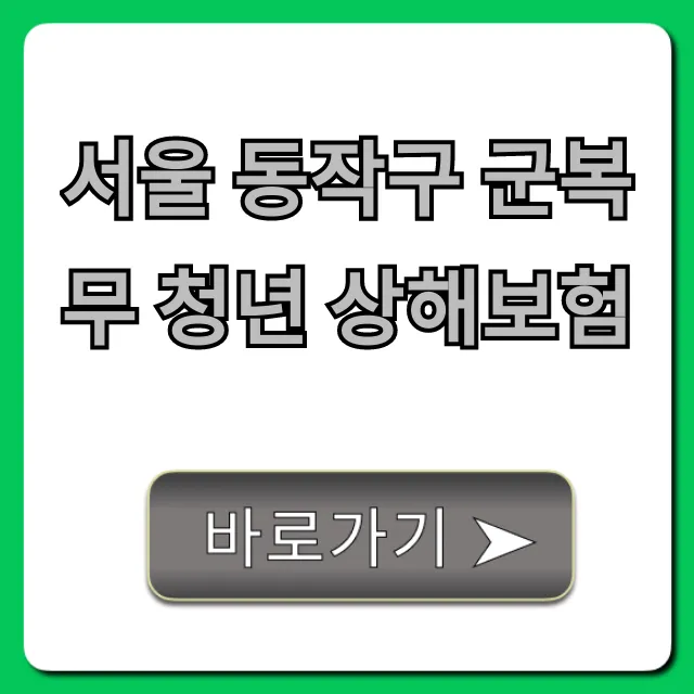 서울 동작구 군복무 청년 상해보험 신청 혜택 총정리