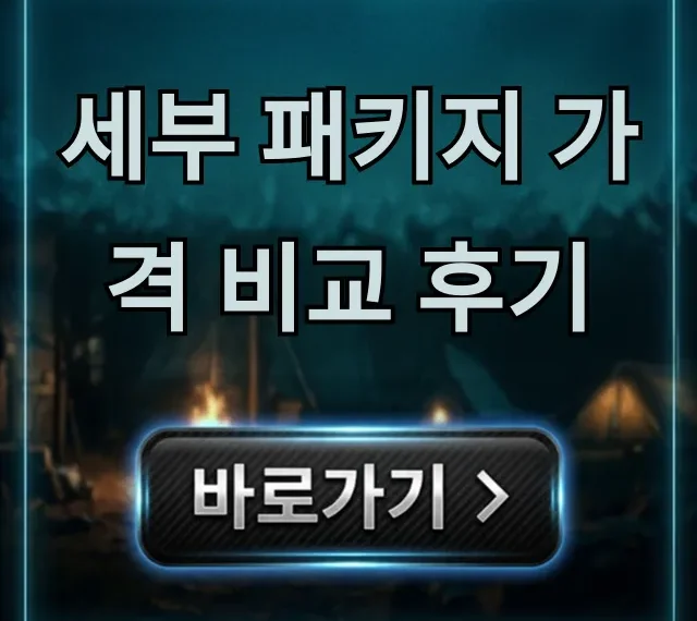 세부 패키지 가격 비교 후기, 최저가 꿀팁!