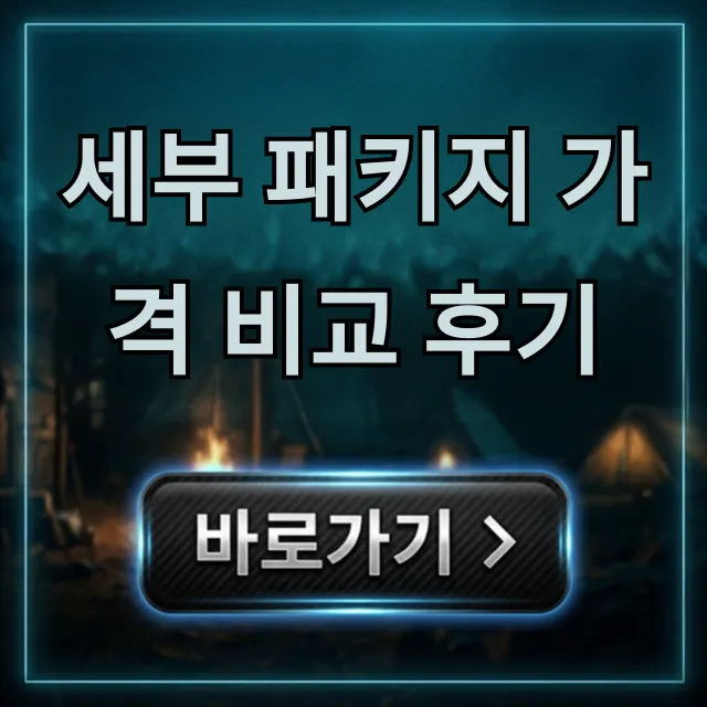 세부 패키지 가격 비교 후기, 최저가 꿀팁!