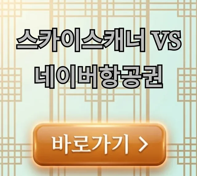 스카이스캐너 vs 네이버항공권, 최저가 항공권 비교 완벽 가이드