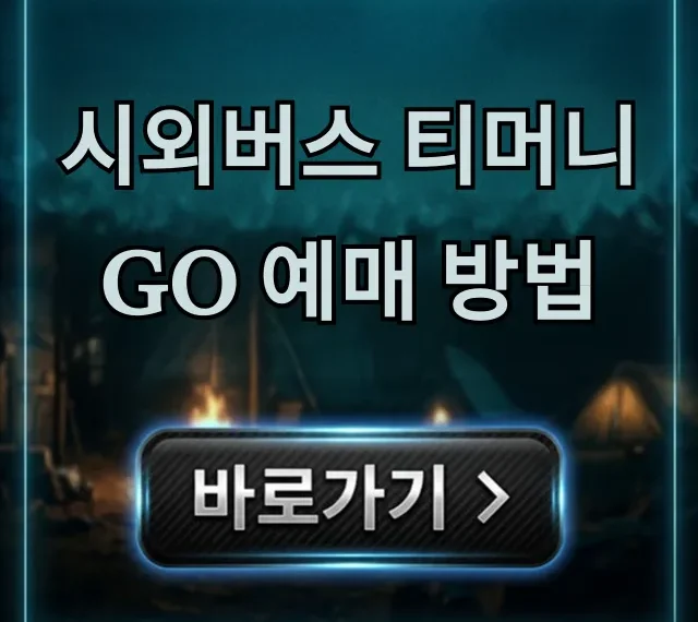 시외버스 티머니GO 예매 방법, 초간단 꿀팁! 시외버스 티머니GO 예매 방법, 초간단 꿀팁!