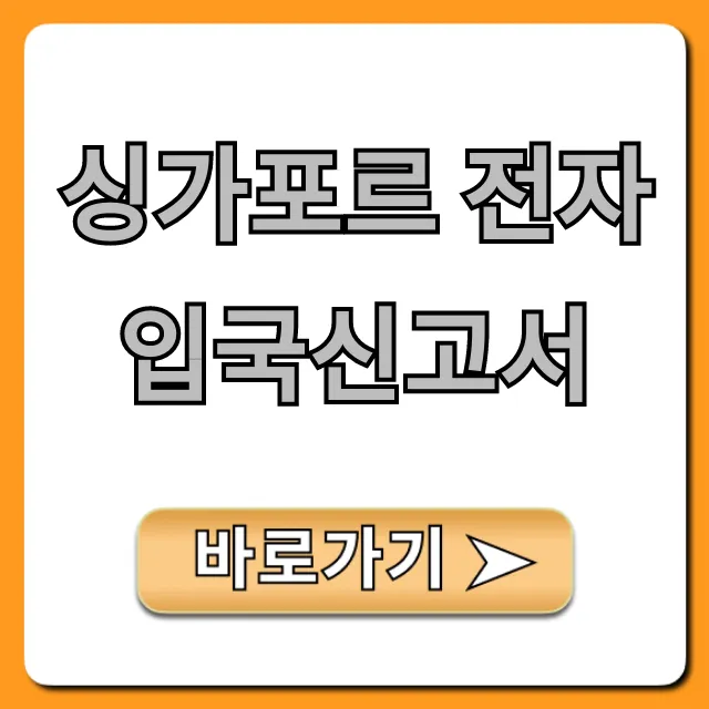 싱가포르 전자 입국신고서 작성 방법 완벽 가이드