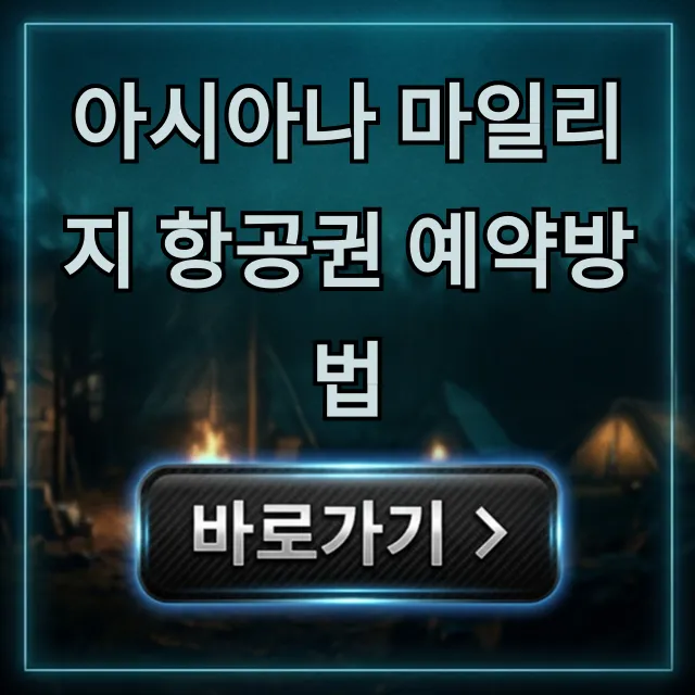 아시아나 마일리지 항공권 예약방법 좌석 조회 꿀팁