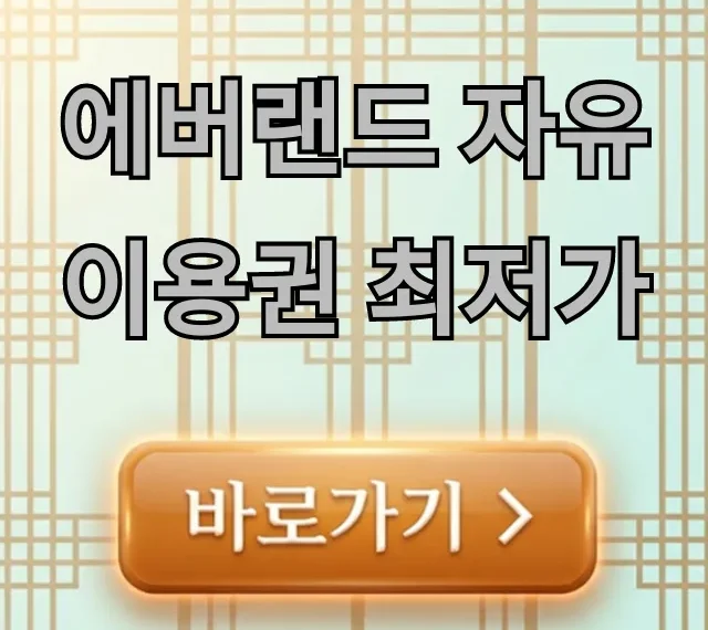 에버랜드 자유이용권 최저가 예매 꿀팁 총정리