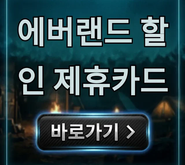 에버랜드 할인 제휴카드 2024년 혜택 총정리