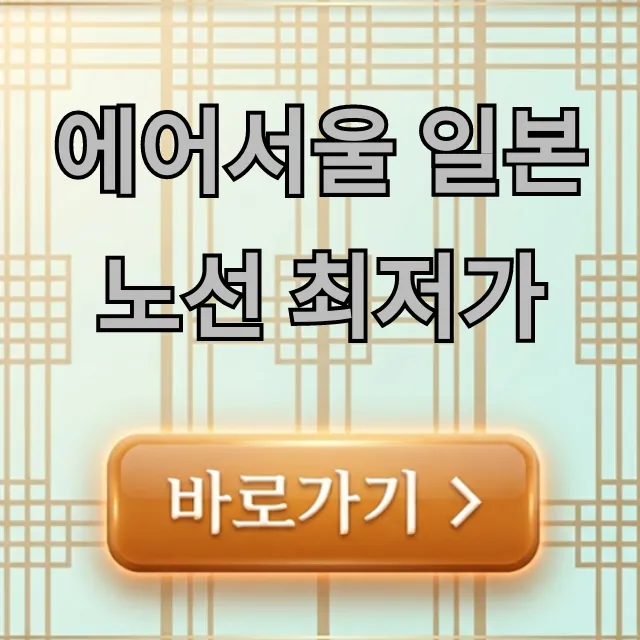 에어서울 일본 노선 최저가 확인! 예약 꿀팁 총정리