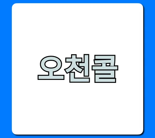 오천콜 신청 방법부터 꿀팁 완벽 가이드