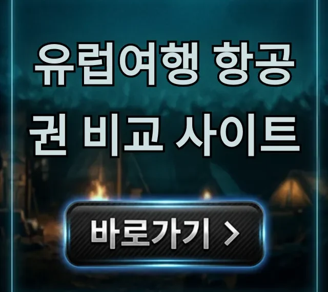 유럽여행 항공권 비교 사이트 최저가 꿀팁 총정리