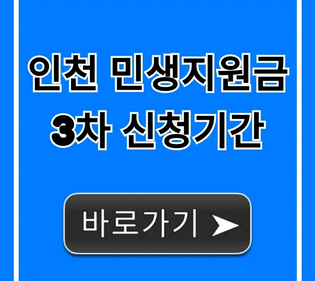 인천 민생지원금 3차 신청기간, 신청방법 총정리 인천 민생지원금 3차 신청기간, 신청방법 총정리