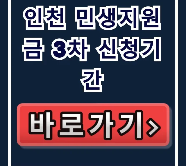 인천 민생지원금 3차 신청기간 | 신청방법 총정리 인천 민생지원금 3차 신청기간 | 신청방법 총정리