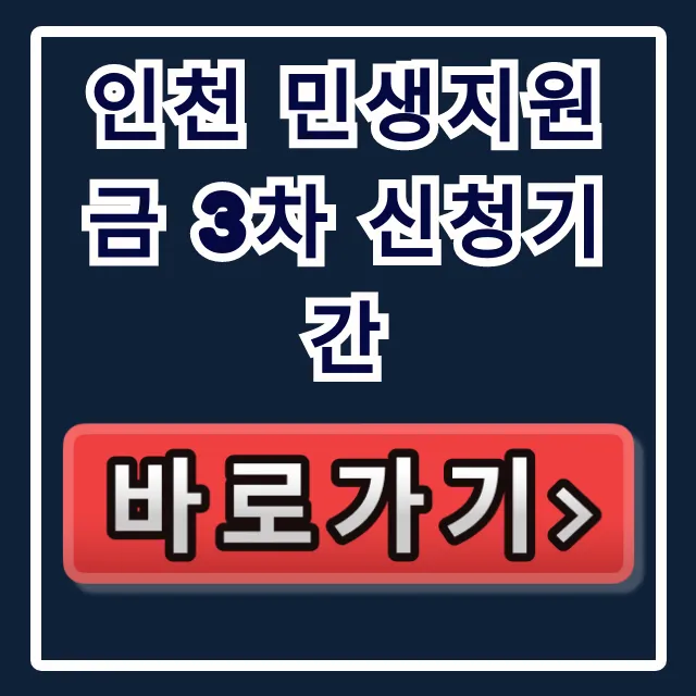 인천 민생지원금 3차 신청기간 | 신청방법 총정리 인천 민생지원금 3차 신청기간 | 신청방법 총정리