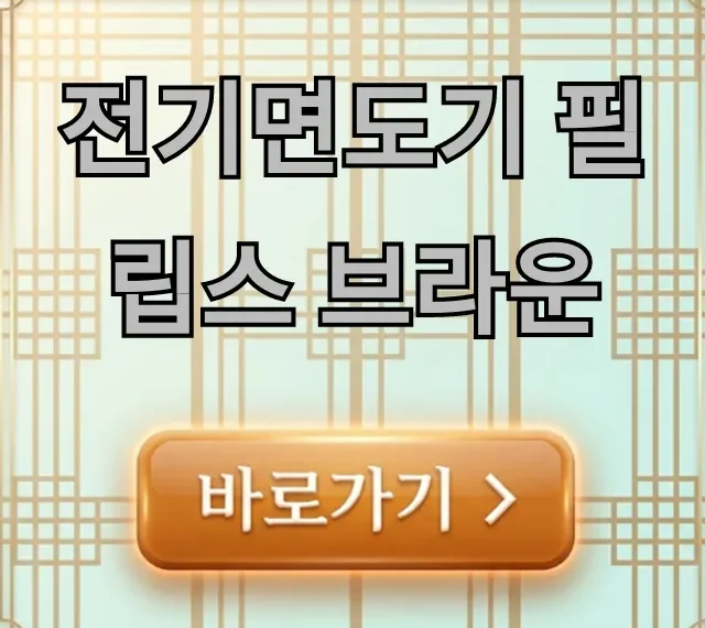 전기면도기 필립스 브라운 비교 추천 총정리 전기면도기 필립스 브라운 비교 추천 총정리