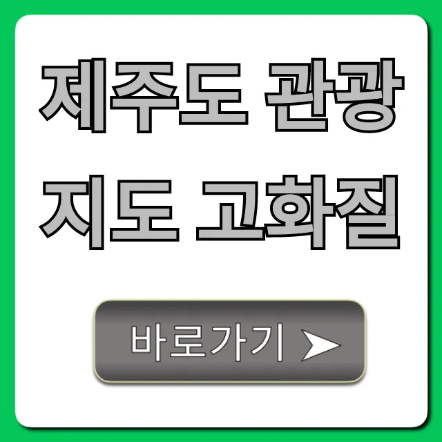 제주도 관광지도 고화질 최신판 완벽 가이드