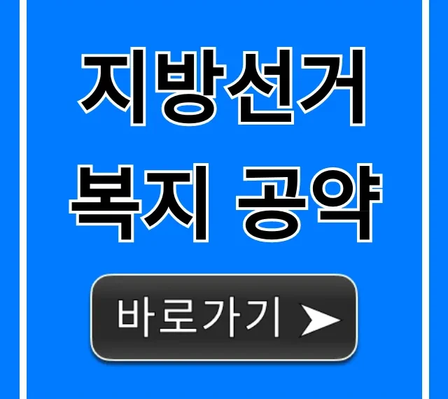 지방선거 복지 공약: 후보별 핵심 총정리