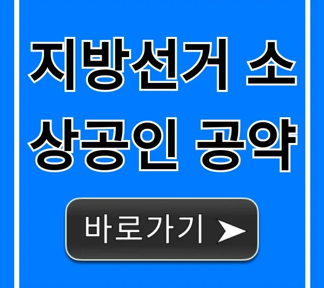 지방선거 소상공인 공약 지원금 총정리