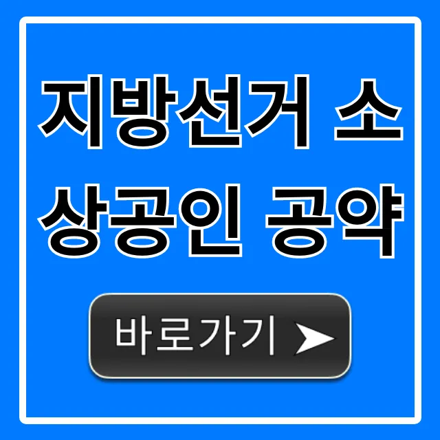 지방선거 소상공인 공약 지원금 총정리