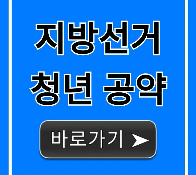 지방선거 청년 공약: 내 혜택 총정리