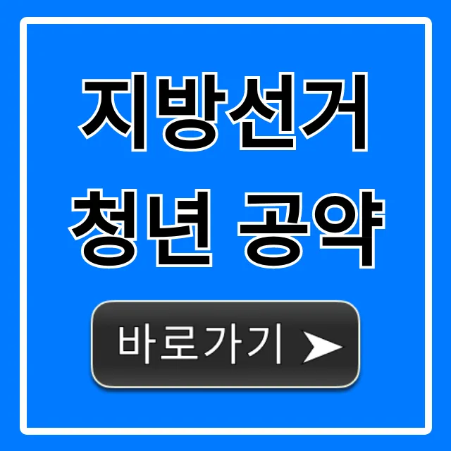 지방선거 청년 공약: 내 혜택 총정리